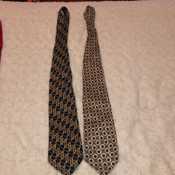 2 100% silk Valentino designer ties professional business work formal meeting - Picture 5 of 14